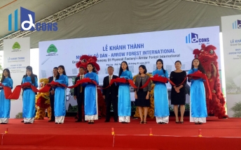 Lễ khánh thành dự án Nhà máy sản xuất gỗ dán - Công ty TNHH Arrow Forest International